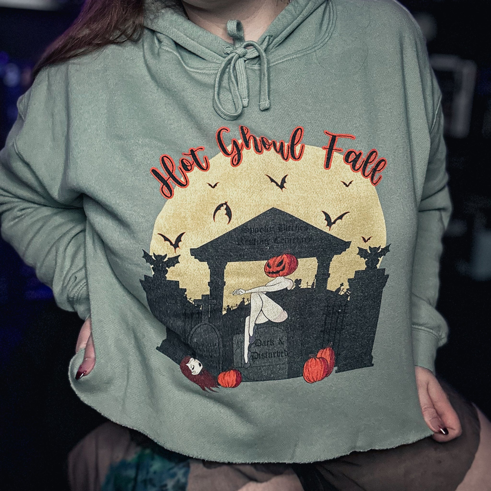 Hot Ghoul Cropped Hoodie