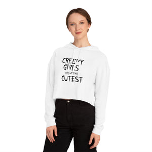 Creepy Girls Cropped Hoodie