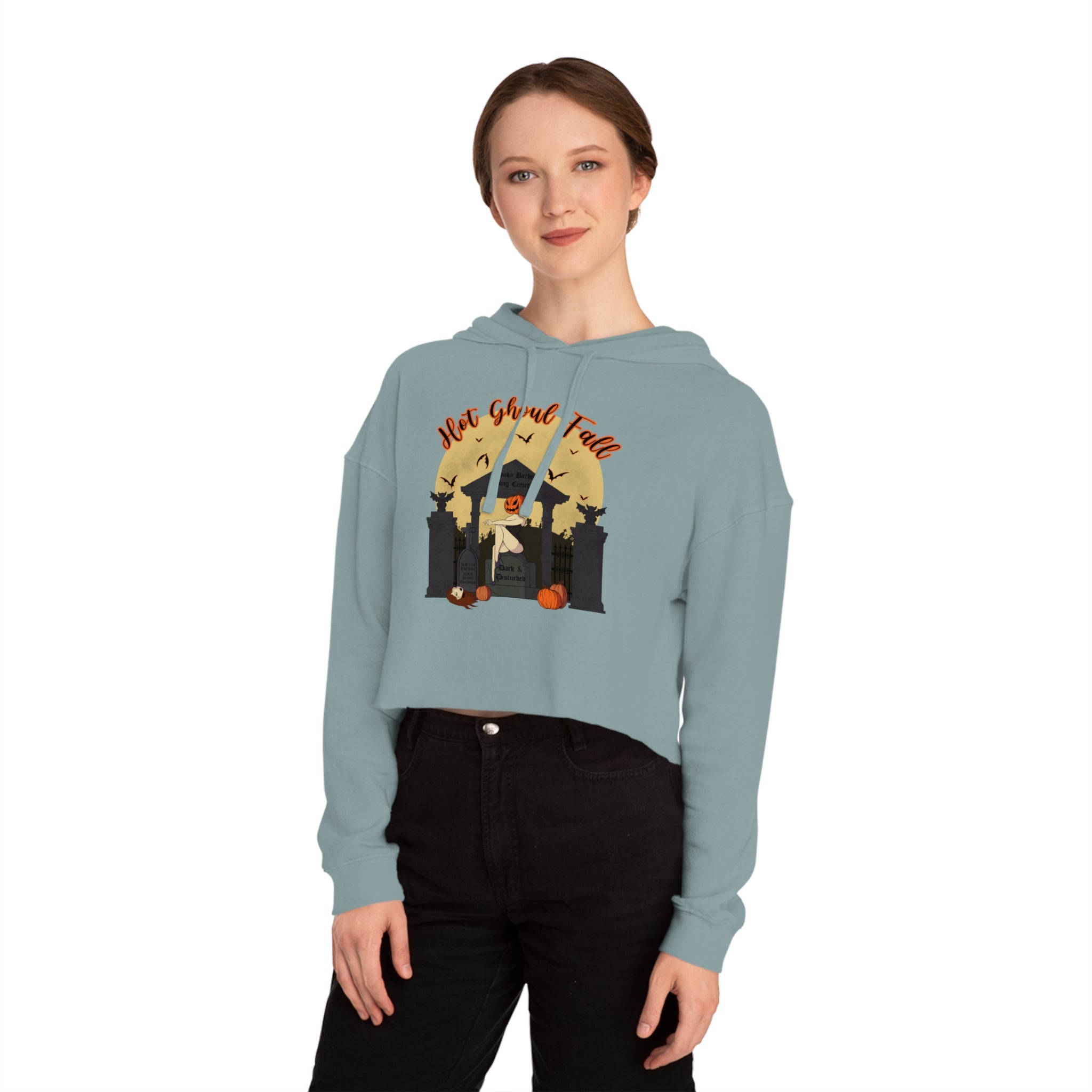 Hot Ghoul Cropped Hoodie