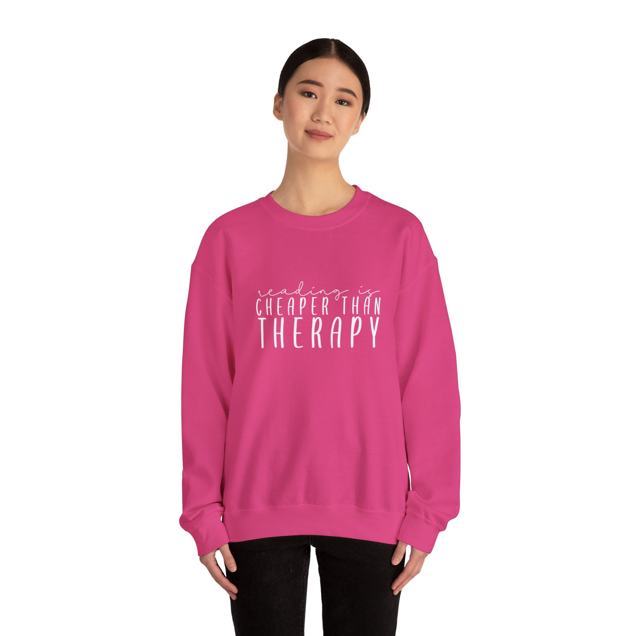 Reading is Therapy Crewneck