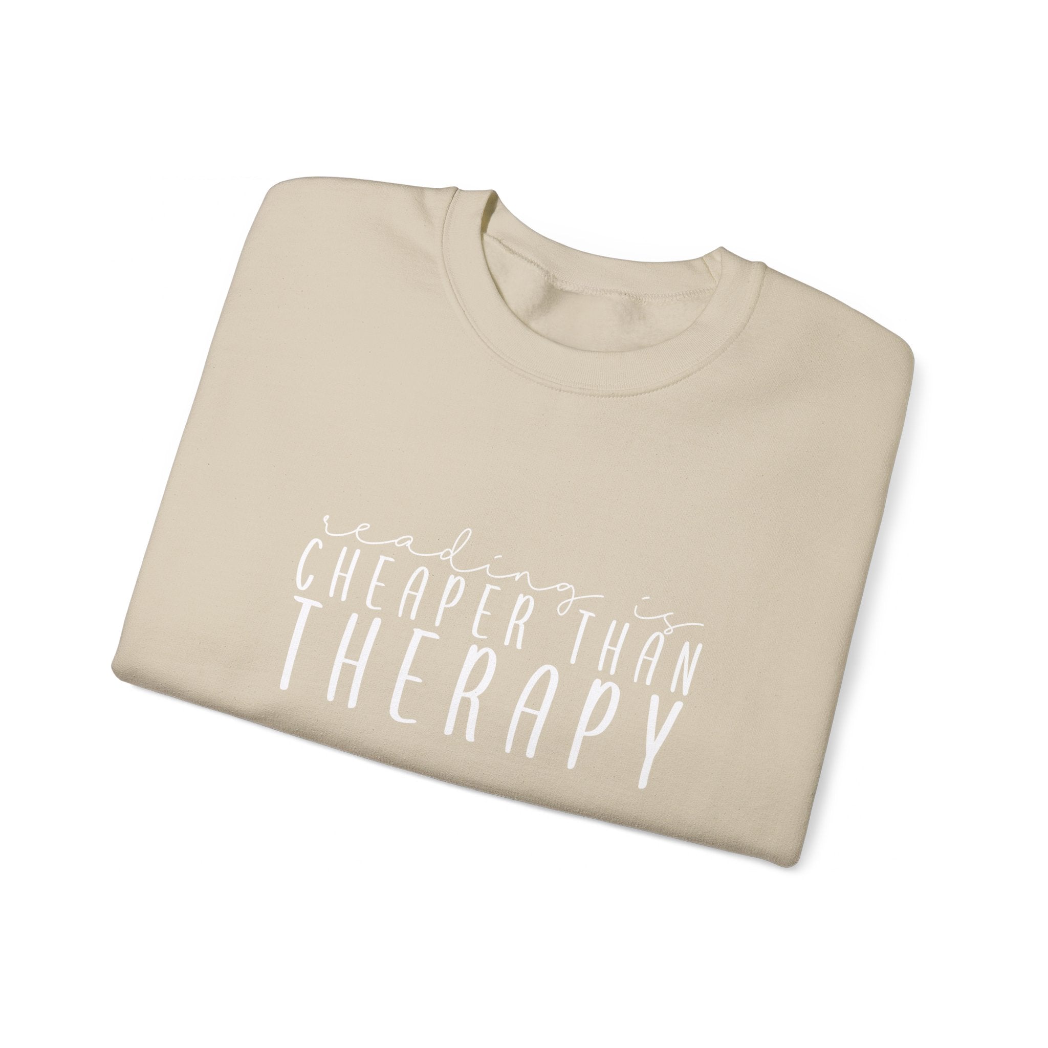 Reading is Therapy Crewneck