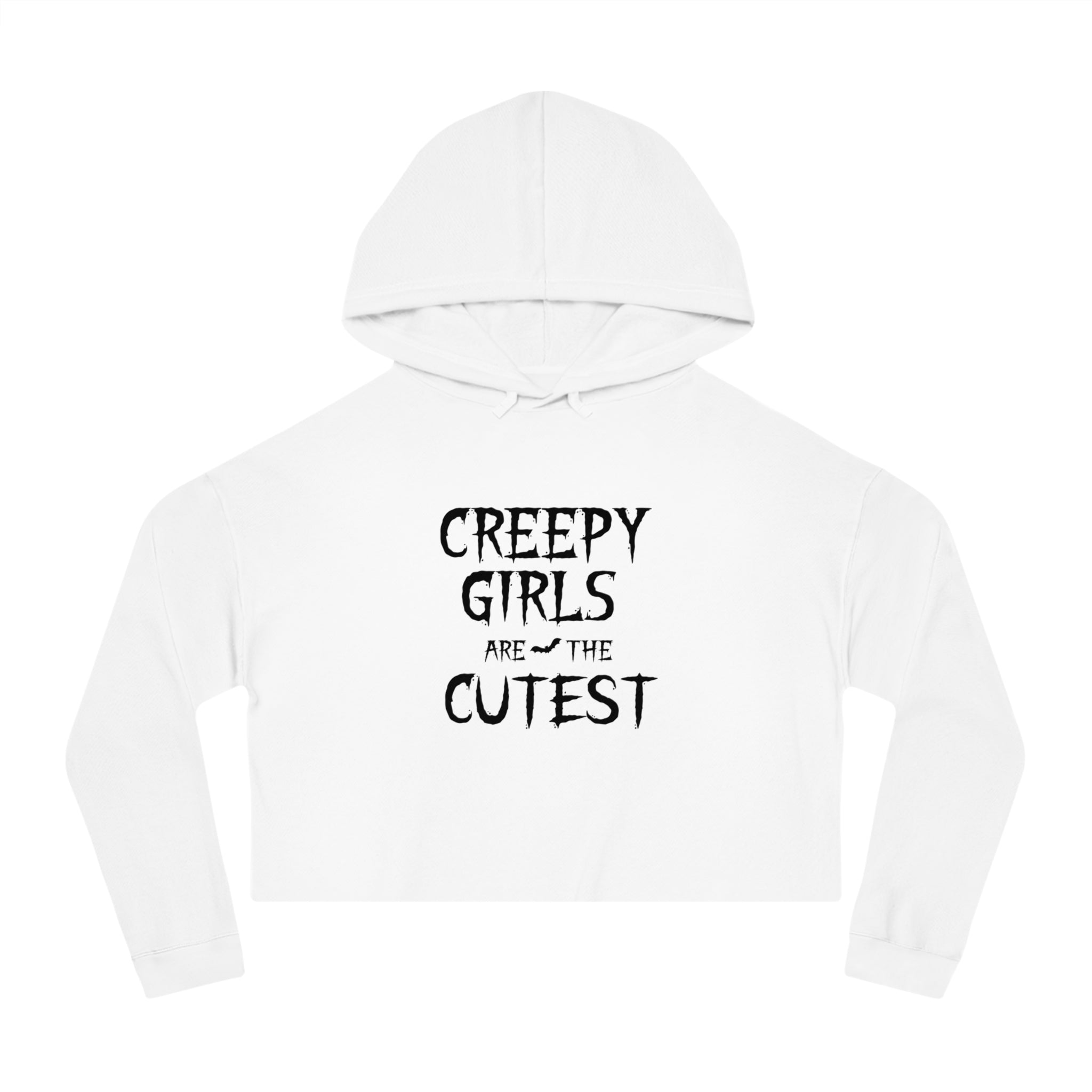 Creepy Girls Cropped Hoodie