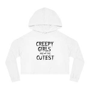 Creepy Girls Cropped Hoodie