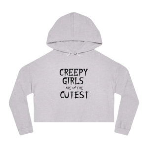 Creepy Girls Cropped Hoodie