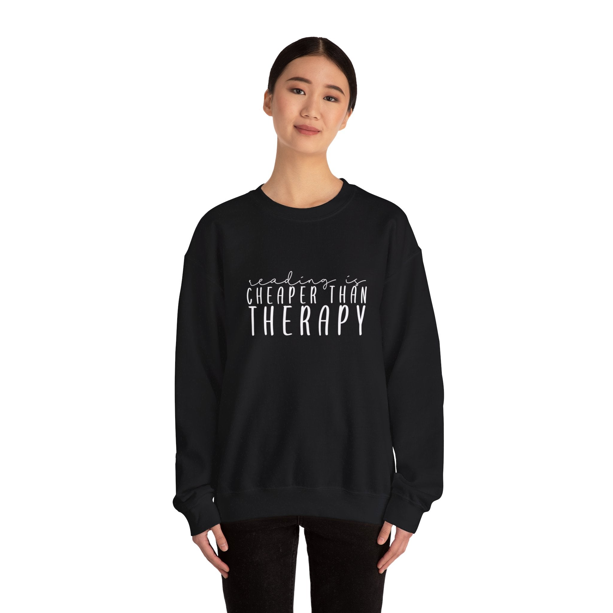 Reading is Therapy Crewneck