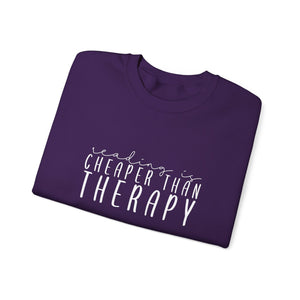 Reading is Therapy Crewneck